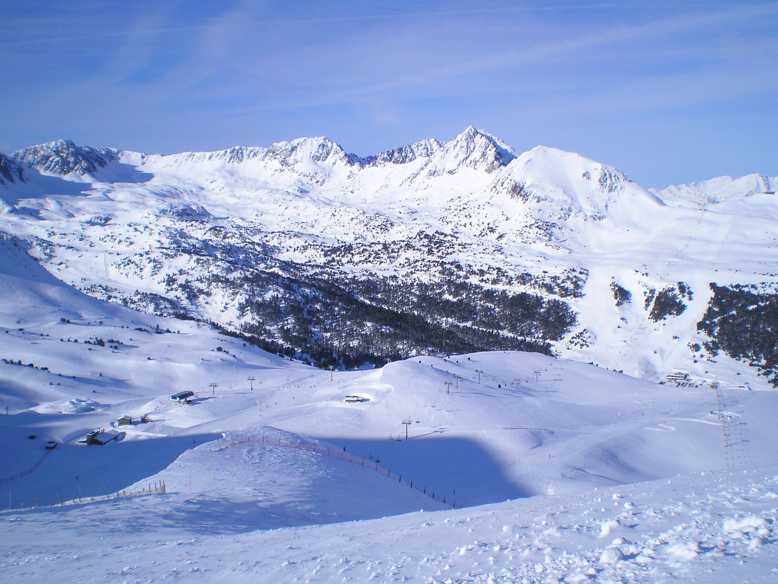 Grandvalira ski resort in the Pyrenees, Andorra