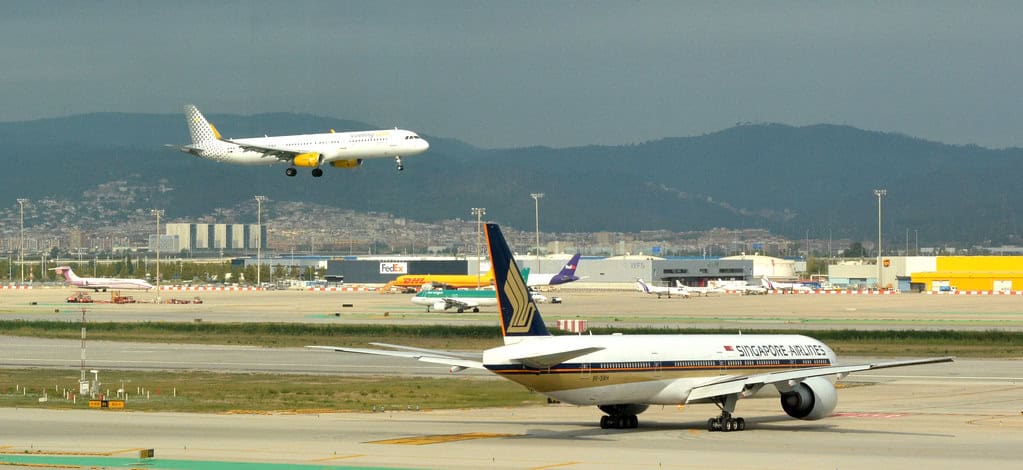 Terminal building at Barcelona-El Prat Airport