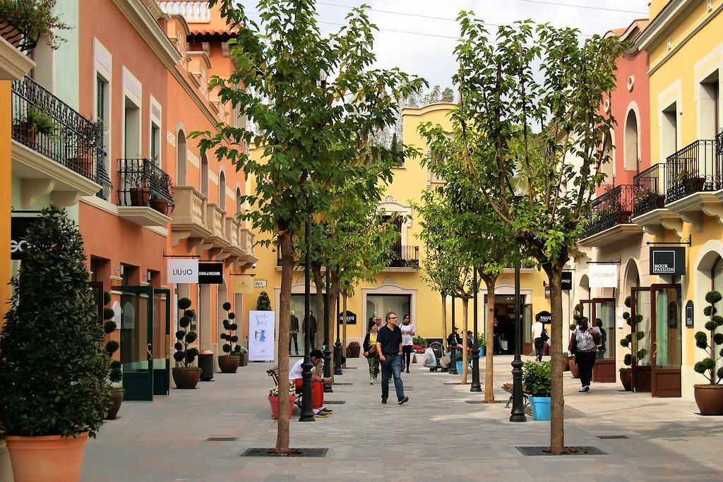 La Roca Village designer outlet shopping village near Barcelona