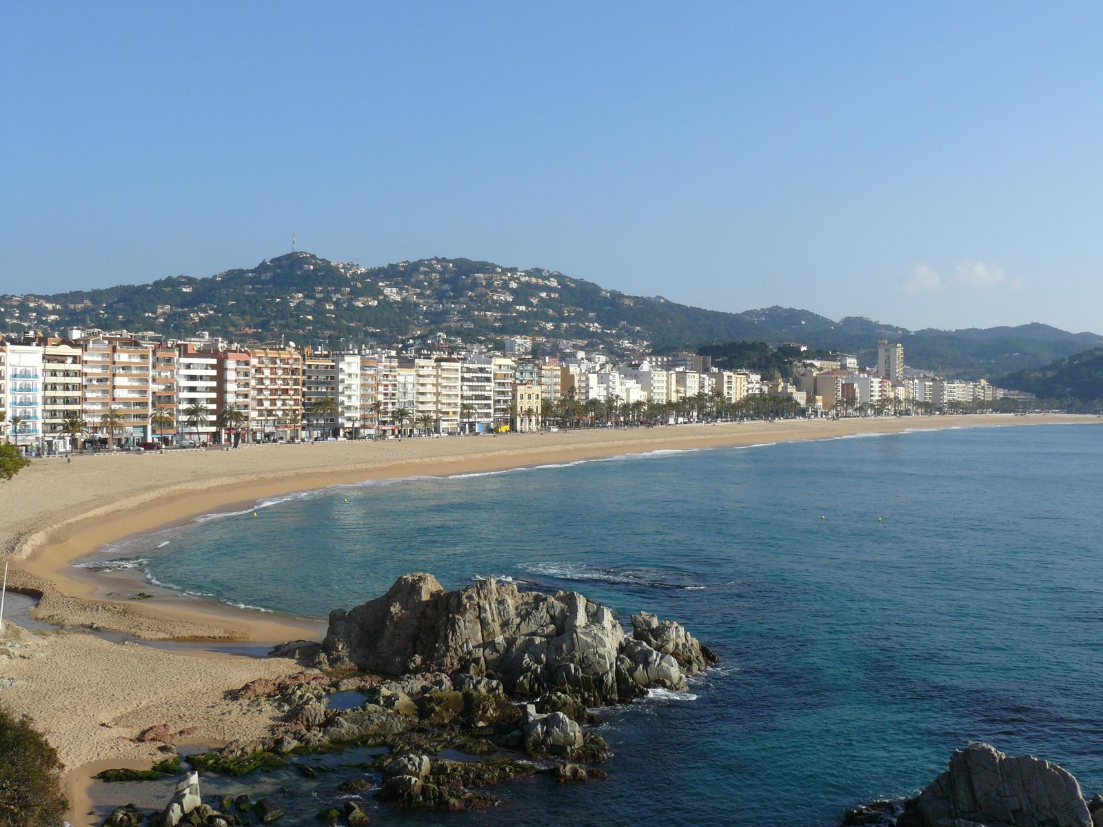 Beach at Lloret de Mar on the Costa Brava