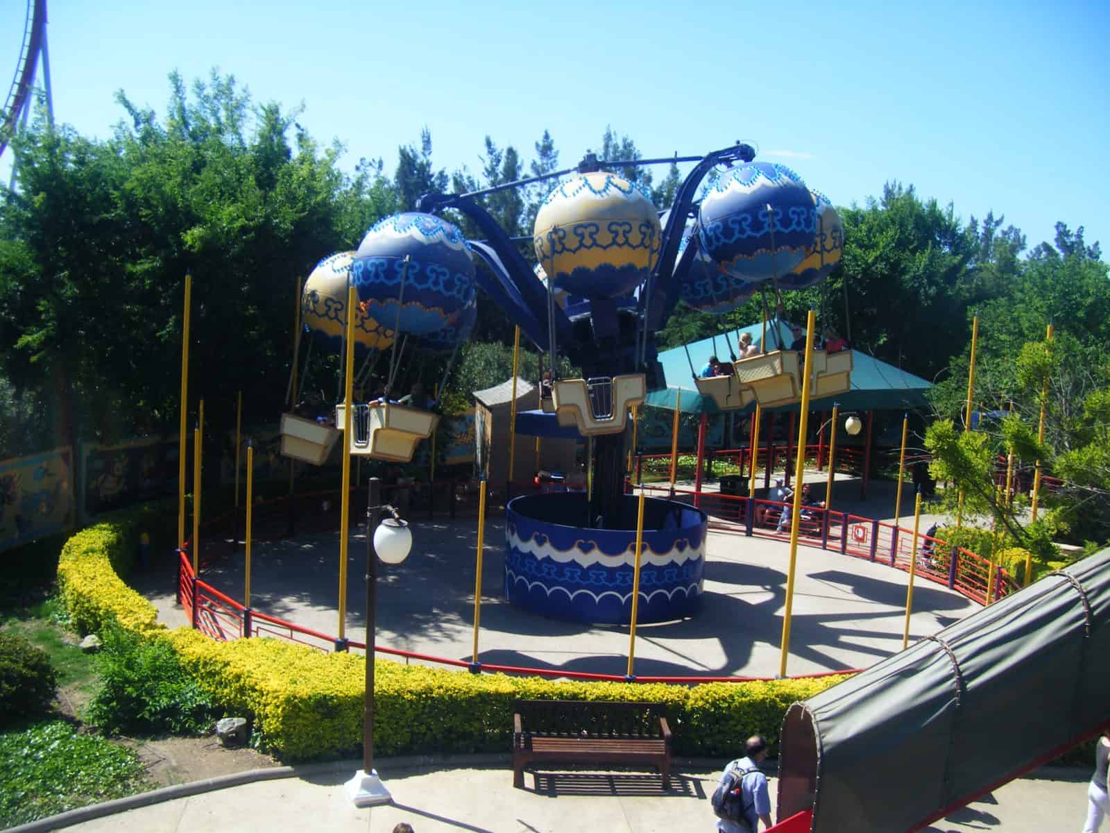 Children playing in the Sesame Street area at PortAventura theme park near Salou